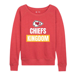 Kansas City Chiefs NFL Womens Plus Size Team Slogan Crew Neck - Red