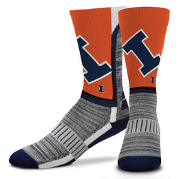 Illinois Fighting Illini NCAA Youth University Socks - Orange