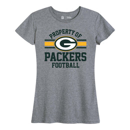 Green Bay Packers NFL Women's Property Of Lightweight Plus Size T-Shirt - Sport Gray