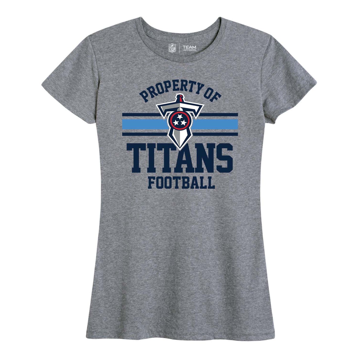 Tennessee Titans NFL Women's Property Of Lightweight Plus Size T-Shirt - Sport Gray