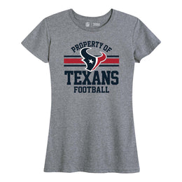 Houston Texans NFL Women's Property Of Lightweight Plus Size T-Shirt - Sport Gray