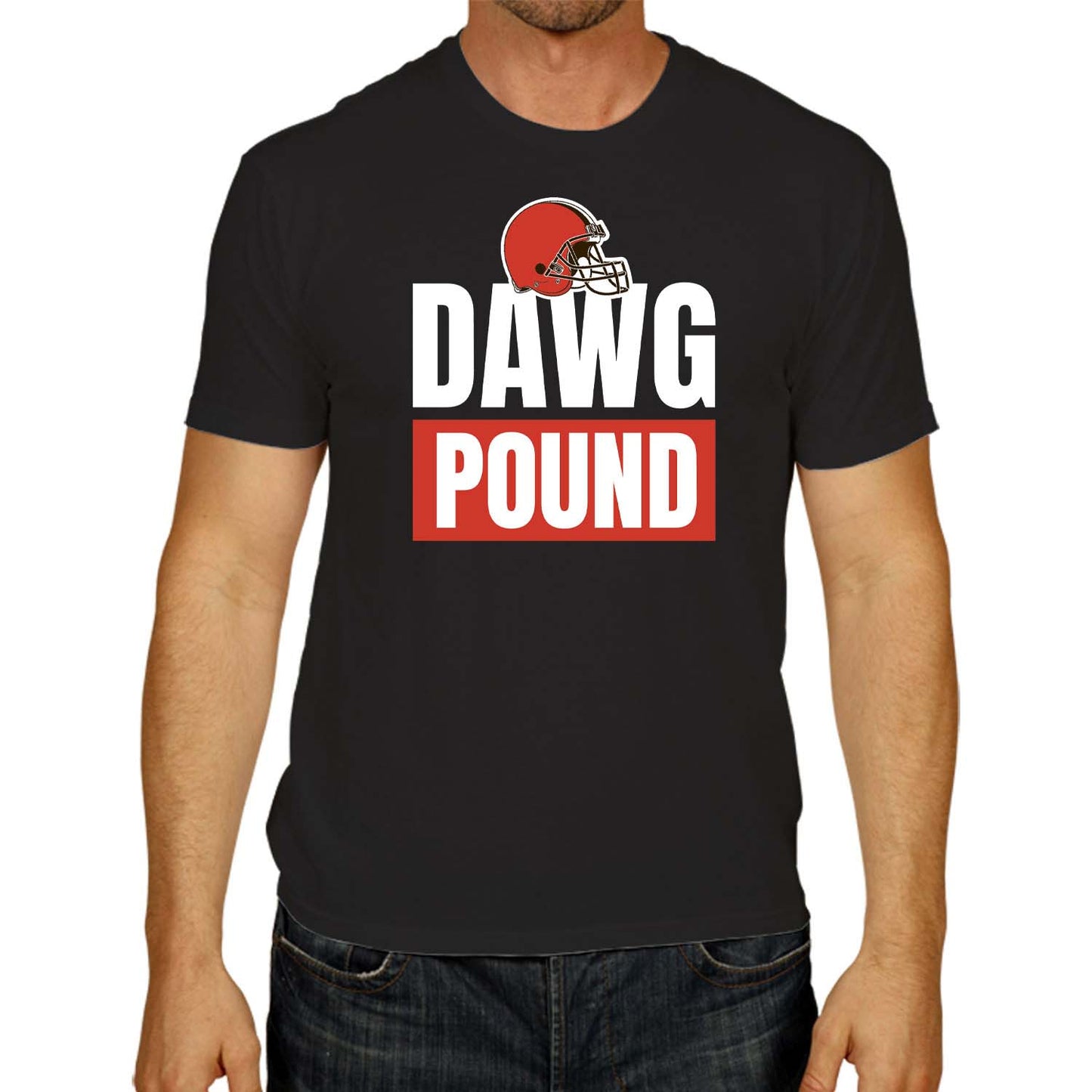 Cleveland Browns NFL Adult Team Slogan Unisex T-Shirt - Black