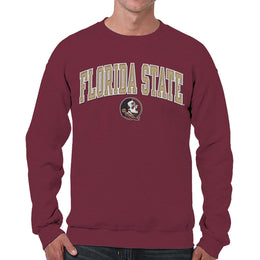 Florida State Seminoles NCAA Adult Tackle Twill Crewneck Sweatshirt - Maroon
