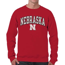 Nebraska Cornhuskers NCAA Adult Tackle Twill Crewneck Sweatshirt - Red