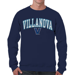 Villanova Wildcats NCAA Adult Tackle Twill Crewneck Sweatshirt - Navy