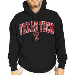Texas Tech Red Raiders NCAA Adult Tackle Twill Hooded Sweatshirt - Black