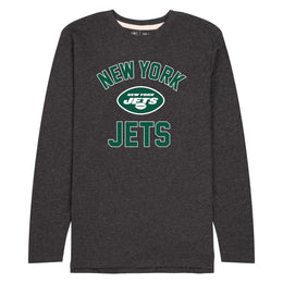 New York Jets NFL Gameday Adult Long Sleeve Shirt - Charcoal