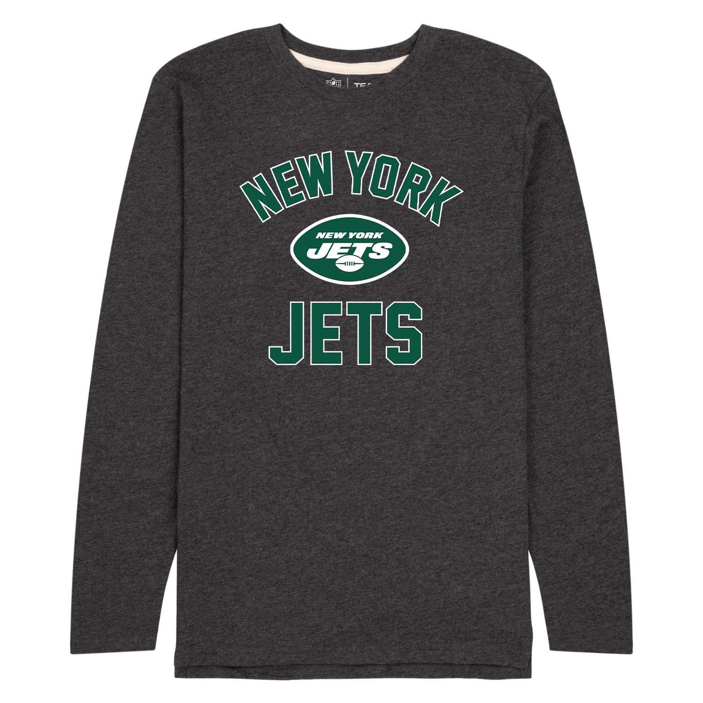 New York Jets NFL Gameday Adult Long Sleeve Shirt - Charcoal