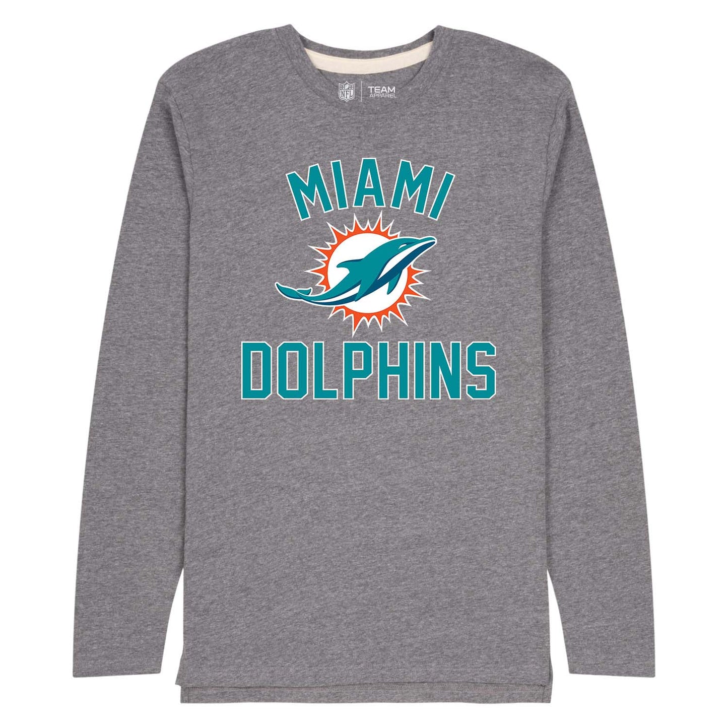 Miami Dolphins NFL Gameday Adult Long Sleeve Shirt - Charcoal