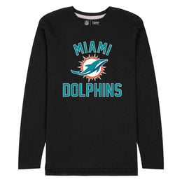 Miami Dolphins NFL Gameday Adult Long Sleeve Shirt - Black