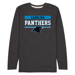 Carolina Panthers NFL Adult Charcoal Long Sleeve T Shirt - Charcoal