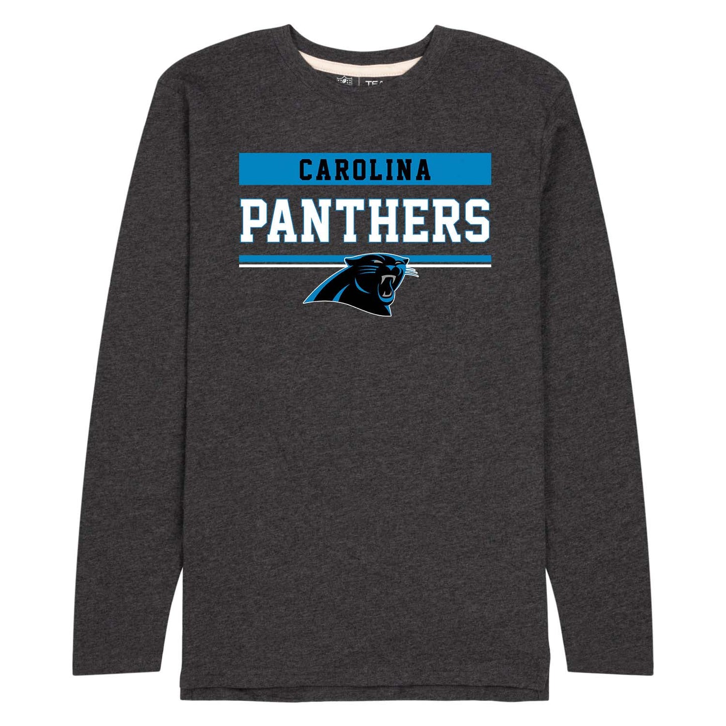 Carolina Panthers NFL Adult Charcoal Long Sleeve T Shirt - Charcoal