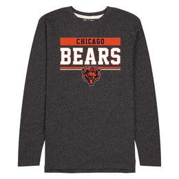 Chicago Bears NFL Adult Charcoal Long Sleeve T Shirt - Charcoal