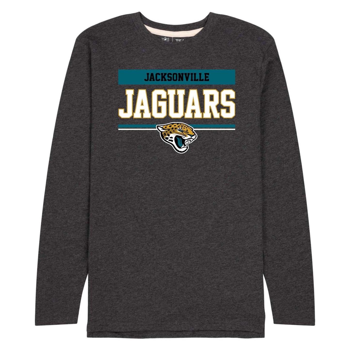 Jacksonville Jaguars NFL Adult Charcoal Long Sleeve T Shirt - Charcoal