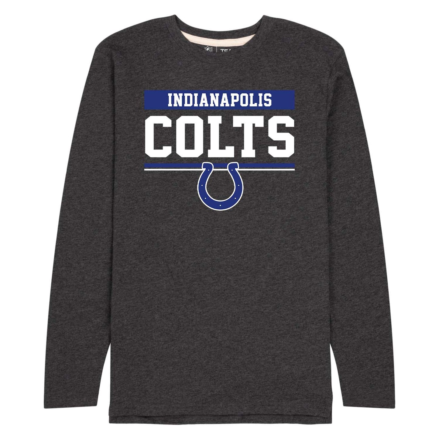 Indianapolis Colts NFL Adult Charcoal Long Sleeve T Shirt - Charcoal