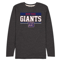 New York Giants NFL Adult Charcoal Long Sleeve T Shirt - Charcoal