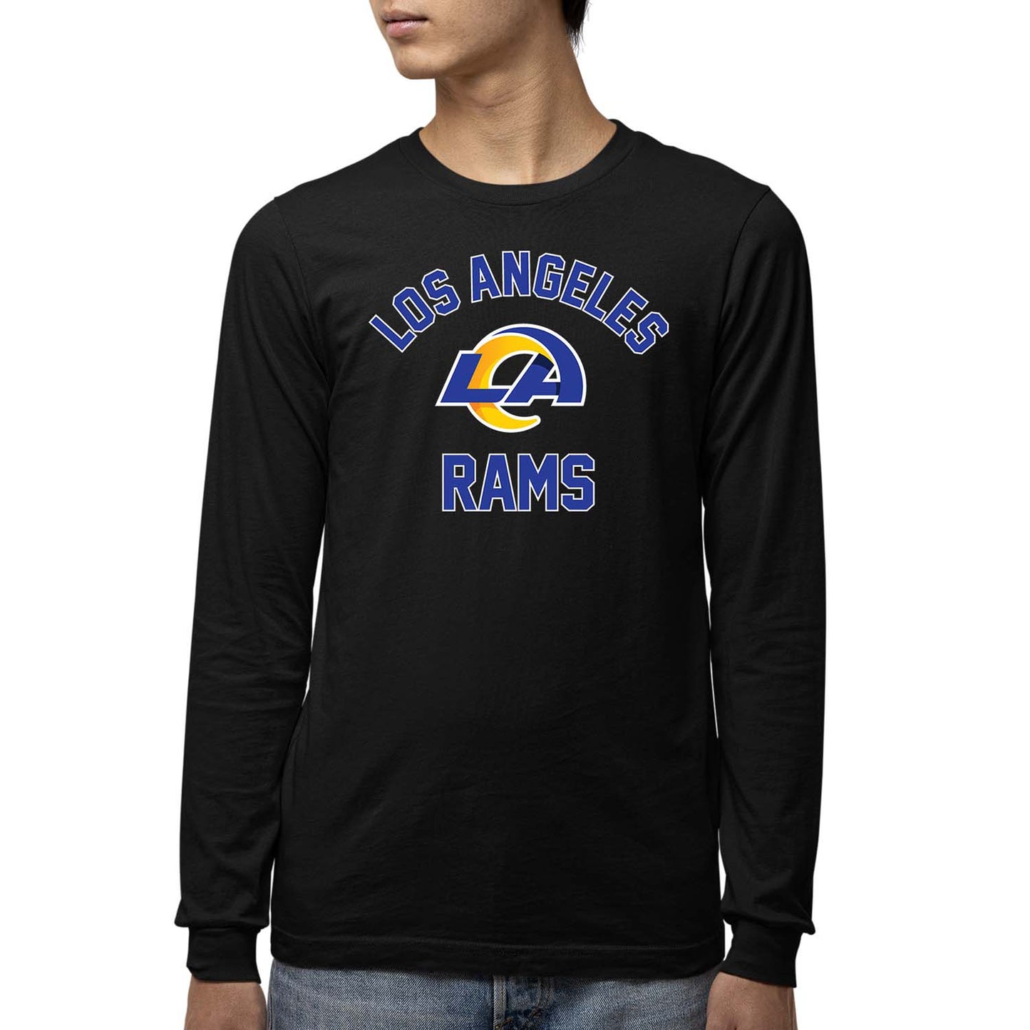 Los Angeles Rams NFL Gameday Youth Football Long Sleeve Shirt - Black