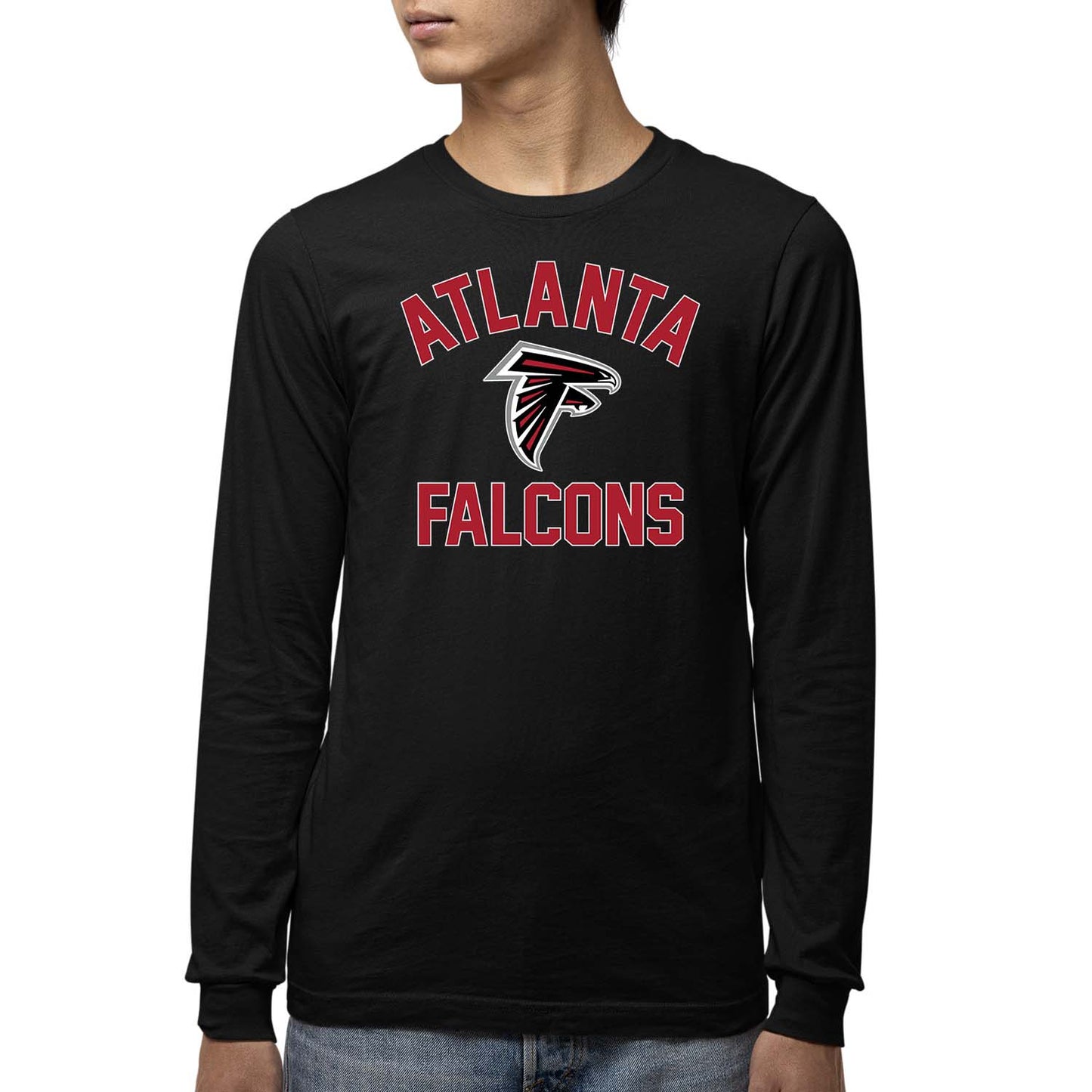 Atlanta Falcons NFL Gameday Youth Football Long Sleeve Shirt - Black