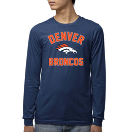 Denver Broncos NFL Gameday Youth Football Long Sleeve Shirt - Navy