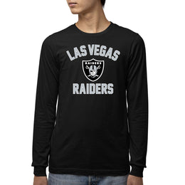 Las Vegas Raiders NFL Gameday Youth Football Long Sleeve Shirt - Black