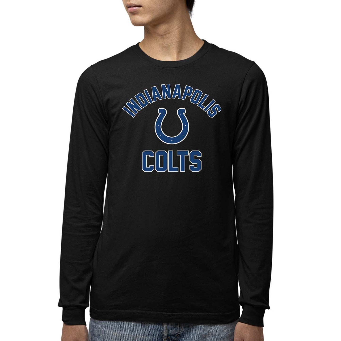 Indianapolis Colts NFL Gameday Youth Football Long Sleeve Shirt - Black