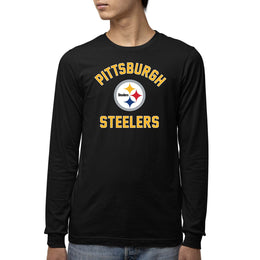 Pittsburgh Steelers NFL Gameday Youth Football Long Sleeve Shirt - Black