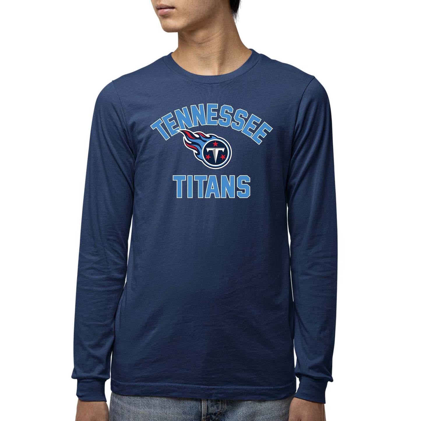 Tennessee Titans NFL Gameday Youth Football Long Sleeve Shirt - Navy
