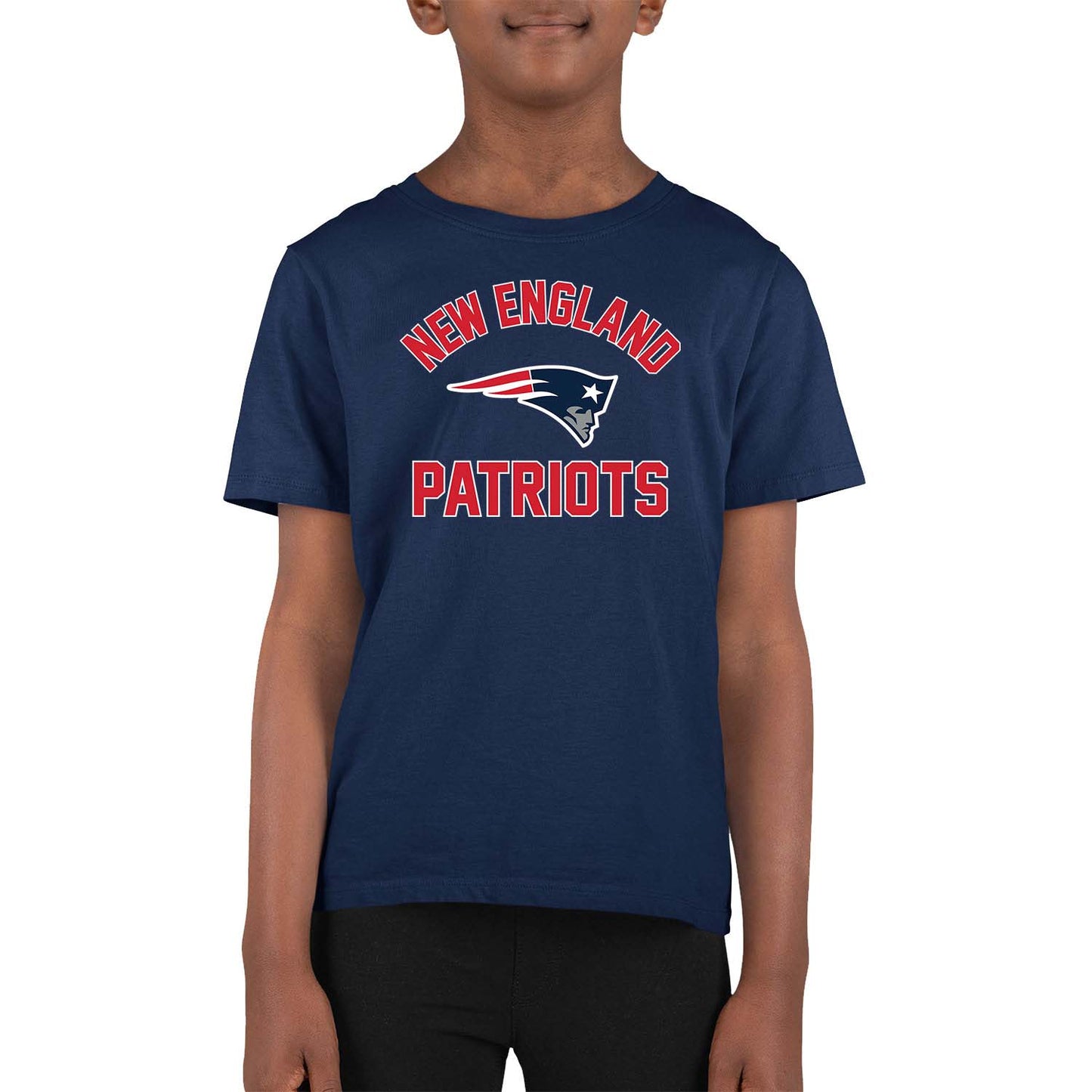 New England Patriots Youth NFL Football T-Shirt - Navy