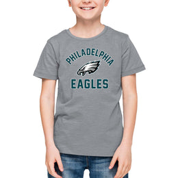 Philadelphia Eagles NFL Youth Gameday Football T-Shirt - Gray