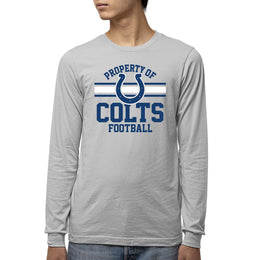 Indianapolis Colts NFL Youth Property Of Long Sleeve Lightweight T Shirt - Sport Gray