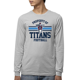 Tennessee Titans NFL Youth Property Of Long Sleeve Lightweight T Shirt - Sport Gray
