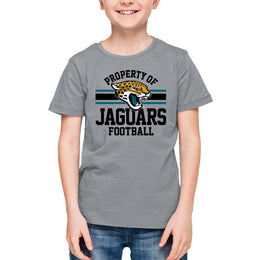 Jacksonville Jaguars NFL Youth Property Of Short Sleeve Lightweight T Shirt - Sport Gray