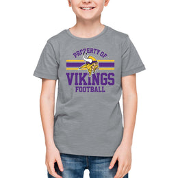 Minnesota Vikings NFL Youth Property Of Short Sleeve Lightweight T Shirt - Sport Gray