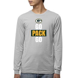 Green Bay Packers NFL Youth Team Slogan Long Sleeve Shirt  - Gray