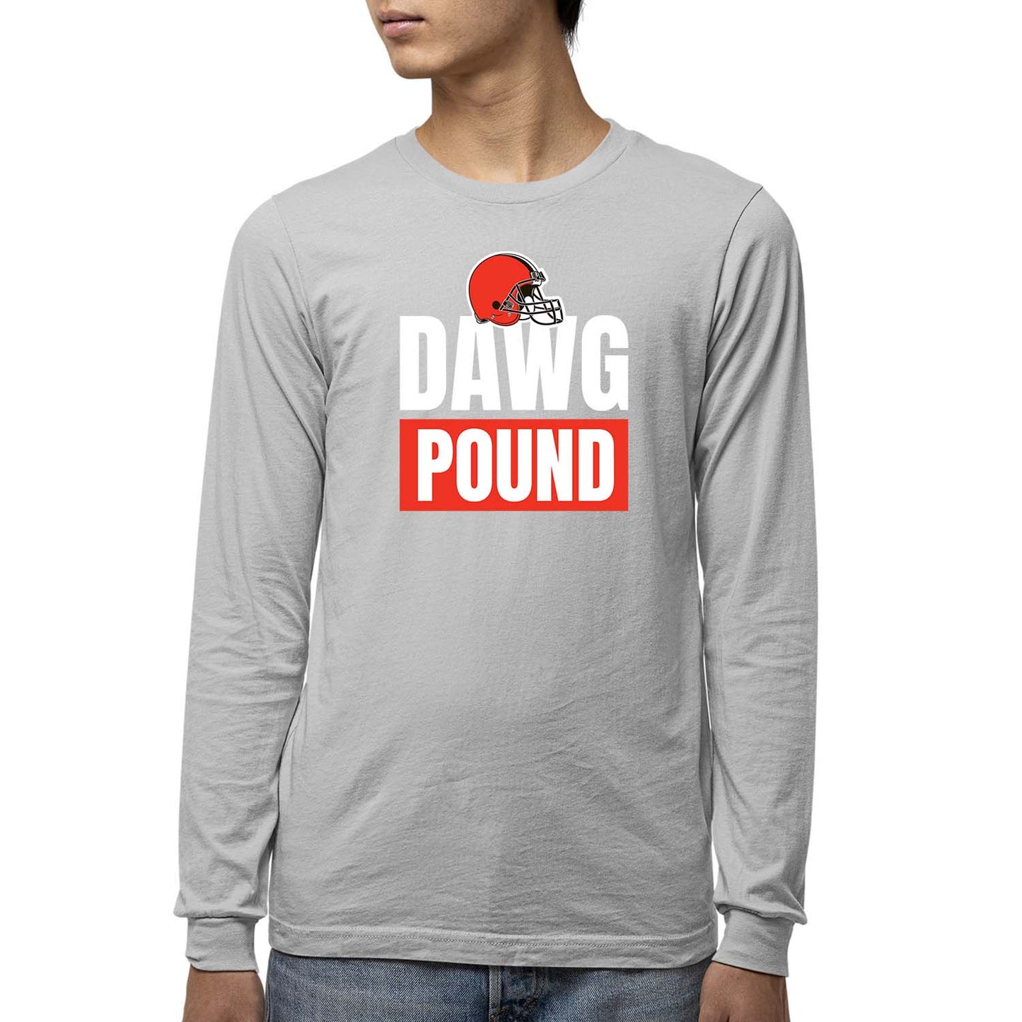 Cleveland Browns NFL Youth Team Slogan Long Sleeve Shirt  - Gray