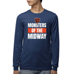 Chicago Bears NFL Youth Team Slogan Long Sleeve Shirt  - Navy
