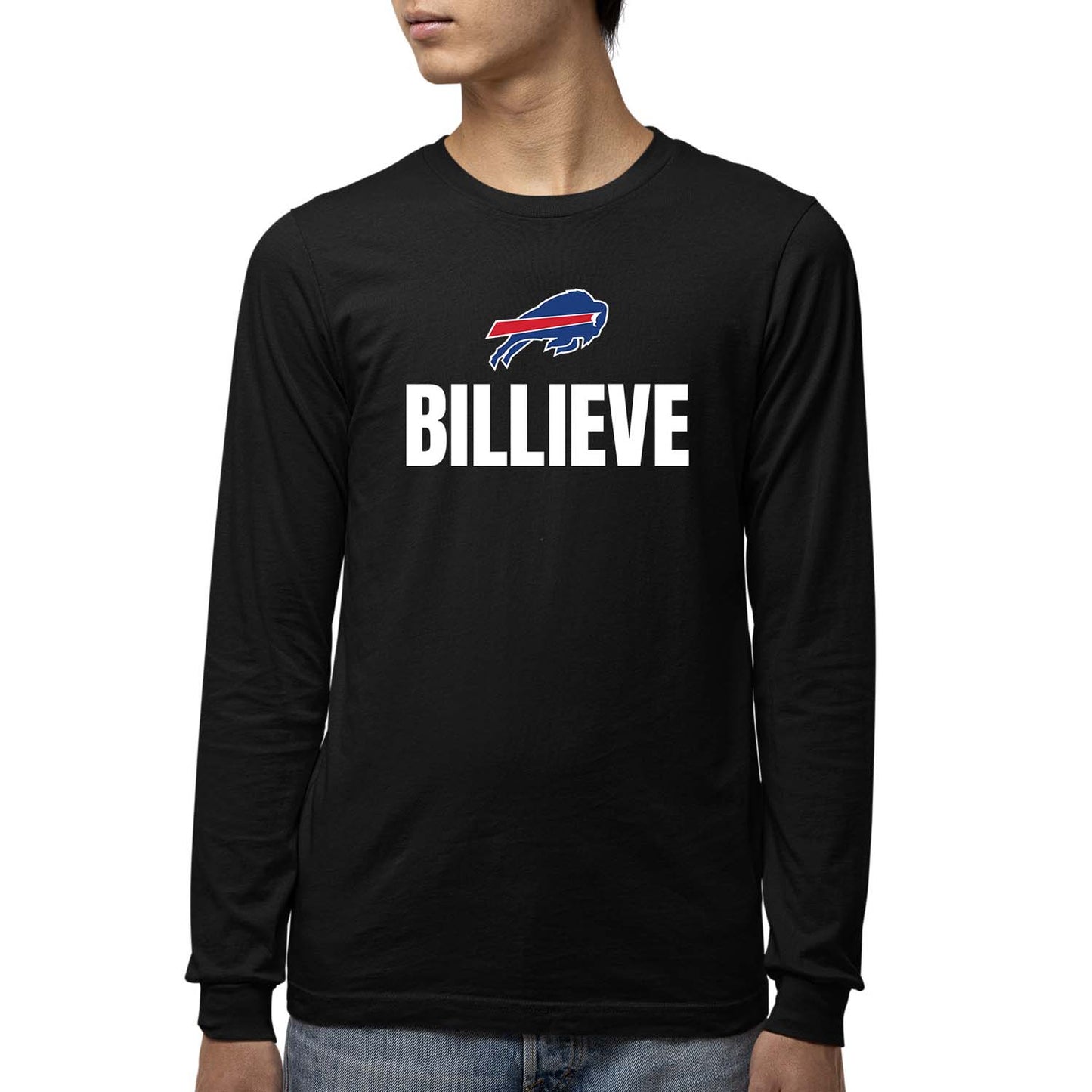 Buffalo Bills NFL Youth Team Slogan Long Sleeve Shirt  - Black