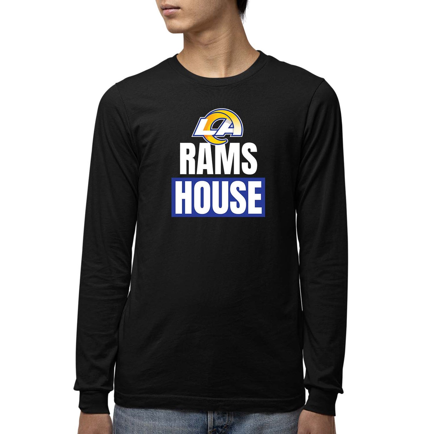 Los Angeles Rams NFL Youth Team Slogan Long Sleeve Shirt  - Black
