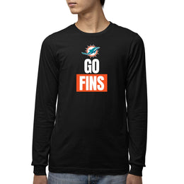 Miami Dolphins NFL Youth Team Slogan Long Sleeve Shirt  - Black