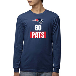 New England Patriots NFL Youth Team Slogan Long Sleeve Shirt  - Navy