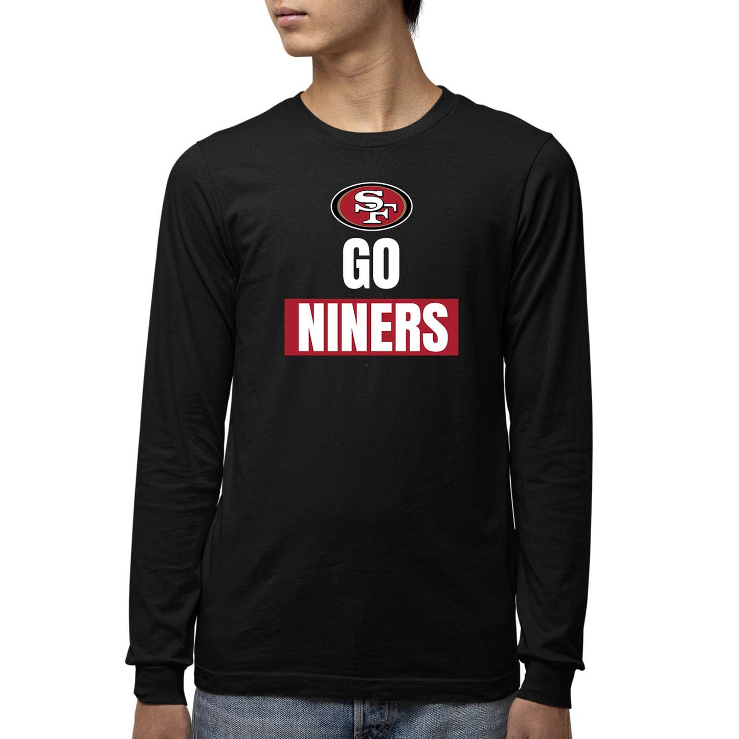 San Francisco 49ers NFL Youth Team Slogan Long Sleeve Shirt  - Black