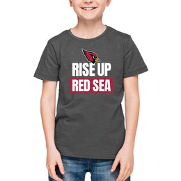 Arizona Cardinals NFL Youth Team Slogan Short Sleeve Lightweight T Shirt - Charcoal