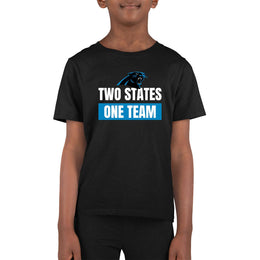 Carolina Panthers NFL Youth Team Slogan Short Sleeve Lightweight T Shirt - Black