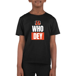 Cincinnati Bengals NFL Youth Team Slogan Short Sleeve Lightweight T Shirt - Black