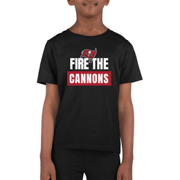 Tampa Bay Buccaneers NFL Youth Team Slogan Short Sleeve Lightweight T Shirt - Black