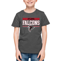 Atlanta Falcons NFL Youth Short Sleeve Charcoal T Shirt - Charcoal