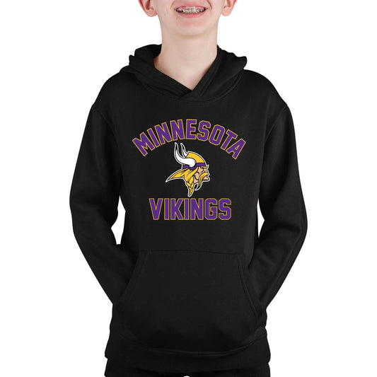 Minnesota Vikings NFL Youth Gameday Hooded Sweatshirt - Black