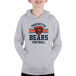 Chicago Bears NFL Youth Property Of Hooded Sweatshirt - Sport Gray