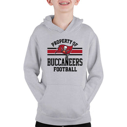 Tampa Bay Buccaneers NFL Youth Property Of Hooded Sweatshirt - Sport Gray