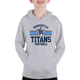 Tennessee Titans NFL Youth Property Of Hooded Sweatshirt - Sport Gray